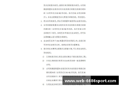 CBA球员规定与细则详解