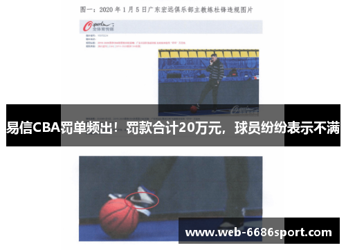 易信CBA罚单频出！罚款合计20万元，球员纷纷表示不满
